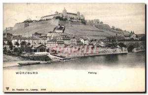 Old Postcard Wurzburg Festung