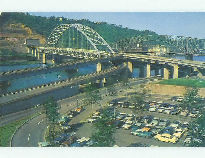 Unused Pre-1980 BRIDGE SCENE Pittsburgh Pennsylvania PA HQ9175
