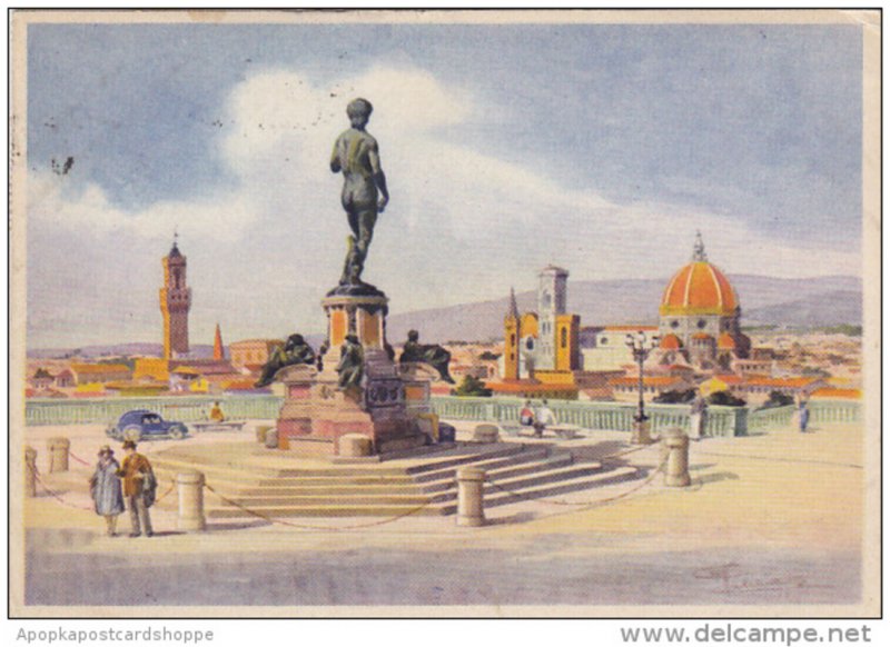 Italy Firenze Piazzole Michelangiolo 1947