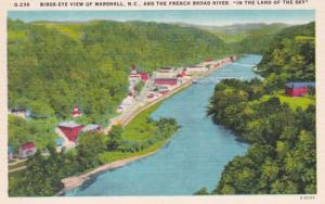 North Carolina Birds Eye View Of Marshall and The French Broad River