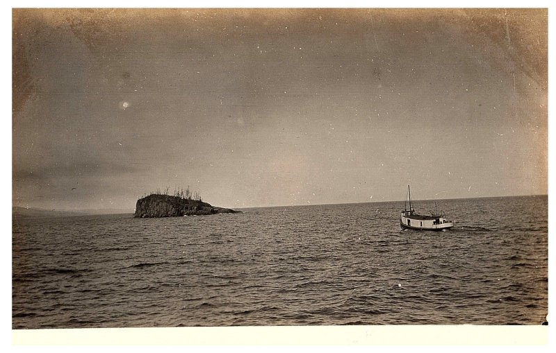 RPPC Postcard Ship On the Water Lockport Minnesota MN