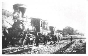 RPPC Virginia City Truckee RR Comstock Ore Train Nevada c1940s Vintage Postcard
