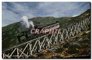 Postcard Old Cog Railway Train is Jacobs Ladder UNMOT Washington White