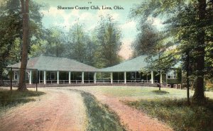 Vintage Postcard 1910's Shawnee Country Club Lima Ohio M. Weixelbaum Pub.