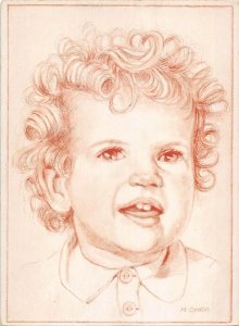 US4172 Little Boy Portrait M. Godon Postcard