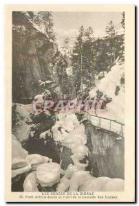 Old Postcard Gorges Diosaz Bridge Achille Cazin and free from Csacde Dances