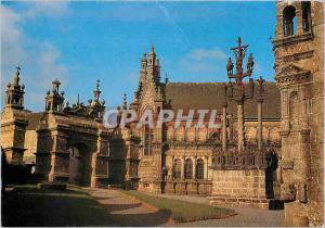 Postcard Modern Saint Thegonnec General view of the triumphal gate Placitre t...