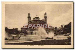 Old Postcard Paris Trocadero