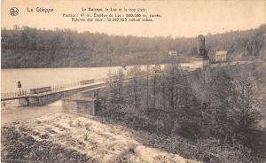 BR56060 le barrage le lac et le trop plein la Gileppe     Belgium