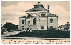 Vermont  Rutland memorial Hall