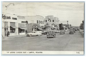 c1940's C Avenue Looking East Lawton Oklahoma OK Vintage Unposted Postcard