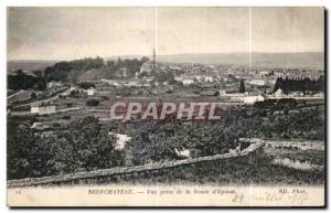 Old Postcard Neufchateau View from the Road of Epinal