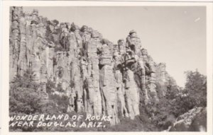 Arizona Wonderland Of Rocks Near Douglas Real Photo