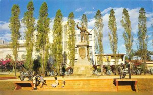 Alajuela, Costa Rica  STATUE OF JUAN SANTAMARIA  Children & Canons  Postcard