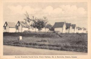 Dunnville Ontario Canada Riverside Tourist Camp Antique Postcard K99040