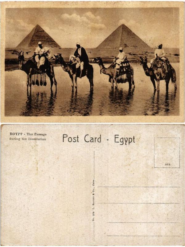 CPA AK EGYPT The Passage during the Inundation (421366)