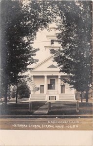 Unitarian Church - Sharon, Massachusetts MA Postcard