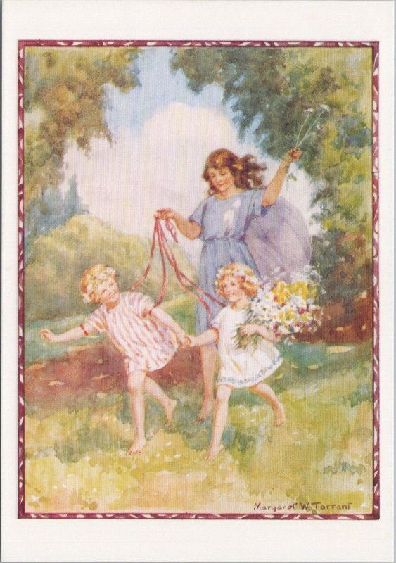 Children's Art Postcard - Artist Margaret Tarrant, 'Gee-Up'  Ref.RR17348