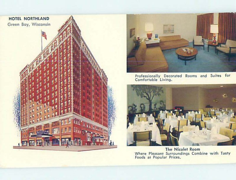 Pre-1980 HOTEL SCENE Green Bay Wisconsin WI AE1003