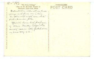 MA - Cape Cod, Chatham. The Rose Cottage