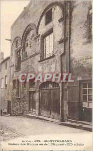 Old Postcard Montferrand House Monks or the Elephant (twelfth century)