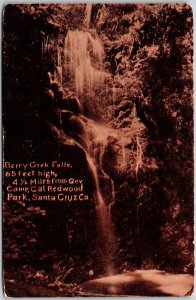 Berry Creek Falls Camp California Redwood Park Santa Cruz CA Postcard