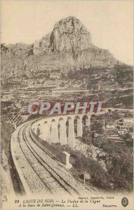 Postcard Old South Line The Viaduct Cagne and Baou of Saint Jeannet