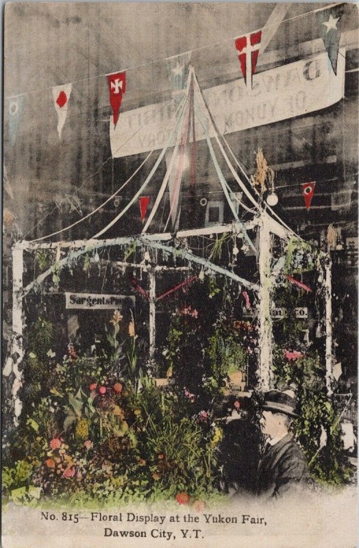 Dawson YT Floral Display at Yukon Fair Flowers #815 Zaccarelli's Postcard H17