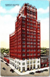 VINTAGE POSTCARD THE THREEFOOT BUILDING LOCATED AT MERIDIAN MISSISSIPPI DD 1953