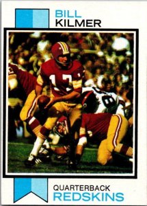 1973 Toops Football Card Bill Kilmer Washington Redskins sk2408