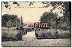 Old Postcard Montelimar The Public Garden Terrace