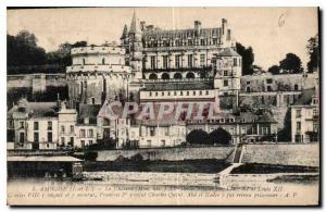 Postcard Old Amboise I and L Chateau My hist XV century by Louis XI and Louis...