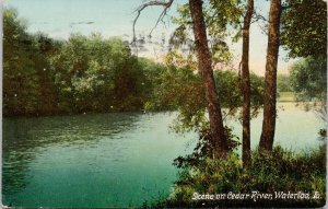 Cedar River Waterloo IA Iowa c1910 Postcard H51