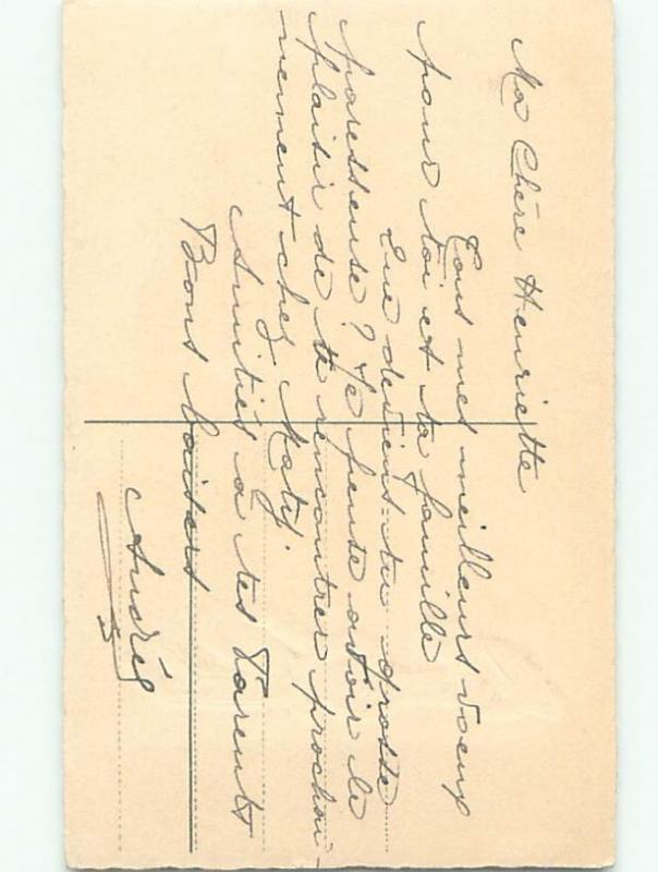 Very Old Foreign Postcard BEAUTIFUL FLOWERS SCENE AA4547