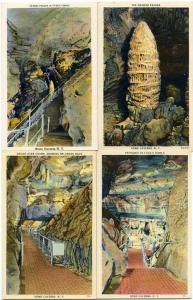 (13 cards) Howe Caverns Near Cobleskill NY, New York - Linen