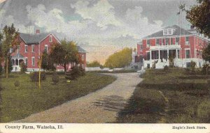 County Farm Watseka Illinois 1910 postcard