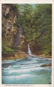 New York Watkins Glen Cathedral Rapids Curteich