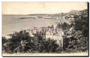 Old Postcard Menton Vue Generale