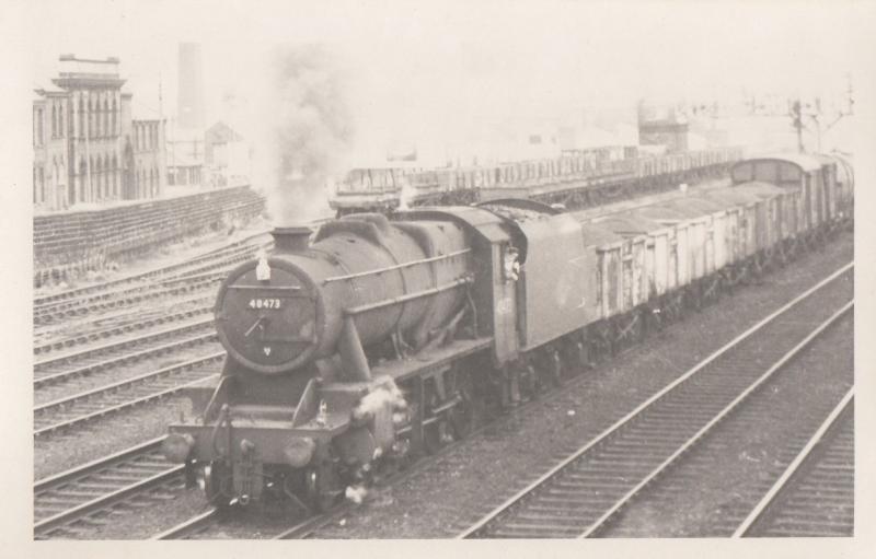 48473 Train At Leeds Station in 1966 Vintage Railway Photo