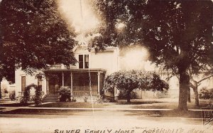 J72/ Greenville Michigan RPPC Postcard c1910 Silver Family Home  283