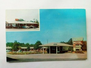 Vintage Postcard Sequoyah Motel Adairsville Georgia Myron's Restaurant Adjoins