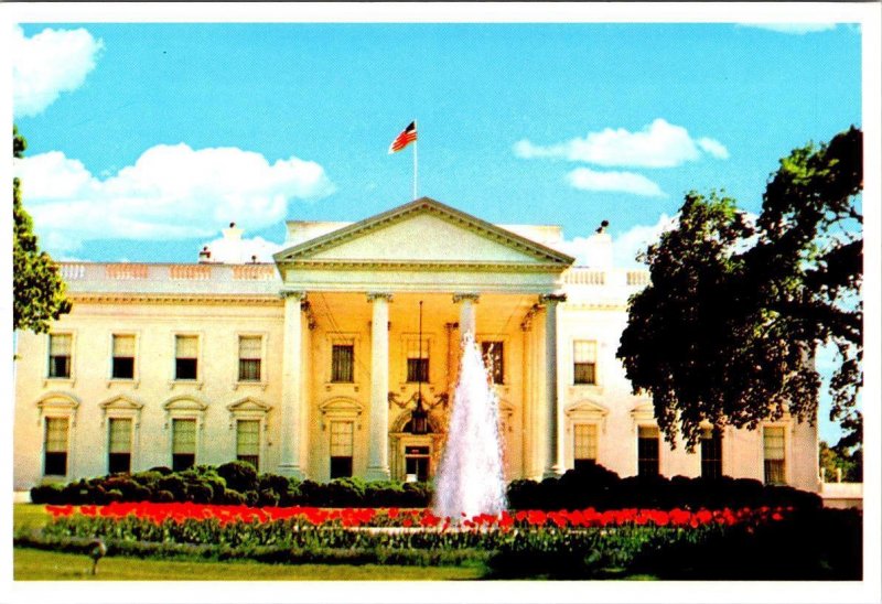 2~4X6 Postcards  Washington, D.C.  THE WHITE HOUSE & RED ROOM VIEW~Shows As Pink