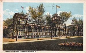 Grand Union Hotel, Saratoga Springs, New York, Early Postcard, Used in 1920