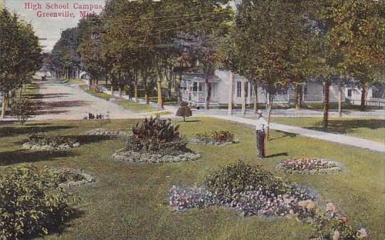 High School Campus Greenville Michigan 1910