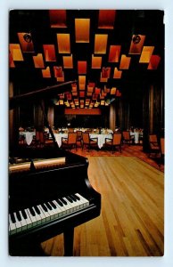 Hotel Vancouver hilton hotel piano restaurant interior CANADA Postcard