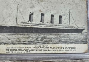 PSA Graded  1912 Steamer Titanic Postcard  Unposted  Divided Back