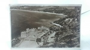 Aerial Birds Eye View Culzean Castle Ayrshire  Vintage RP Postcard