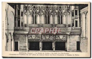 Old Postcard Poitiers The Courthouse The Hall of Lost Steps and Chimney verri...