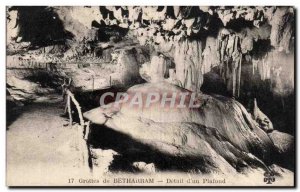 Old Postcard Betharram Caves Detail of a ceiling