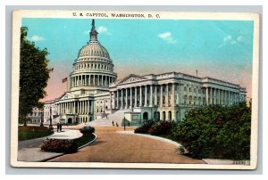 Vintage 1930's Postcard Panoramic View US Capitol Building Washington DC